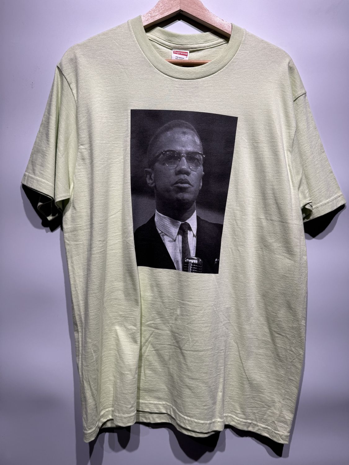 Supreme Roy DeCarava Malcolm X Tee Pale Mint / M - Pre Owned [7768]
