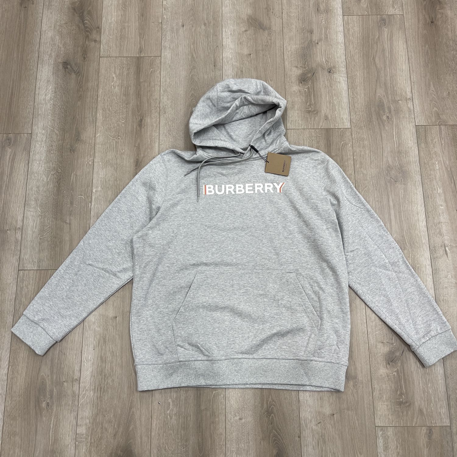 Burberry Classic Logo Hoodie Grey - New