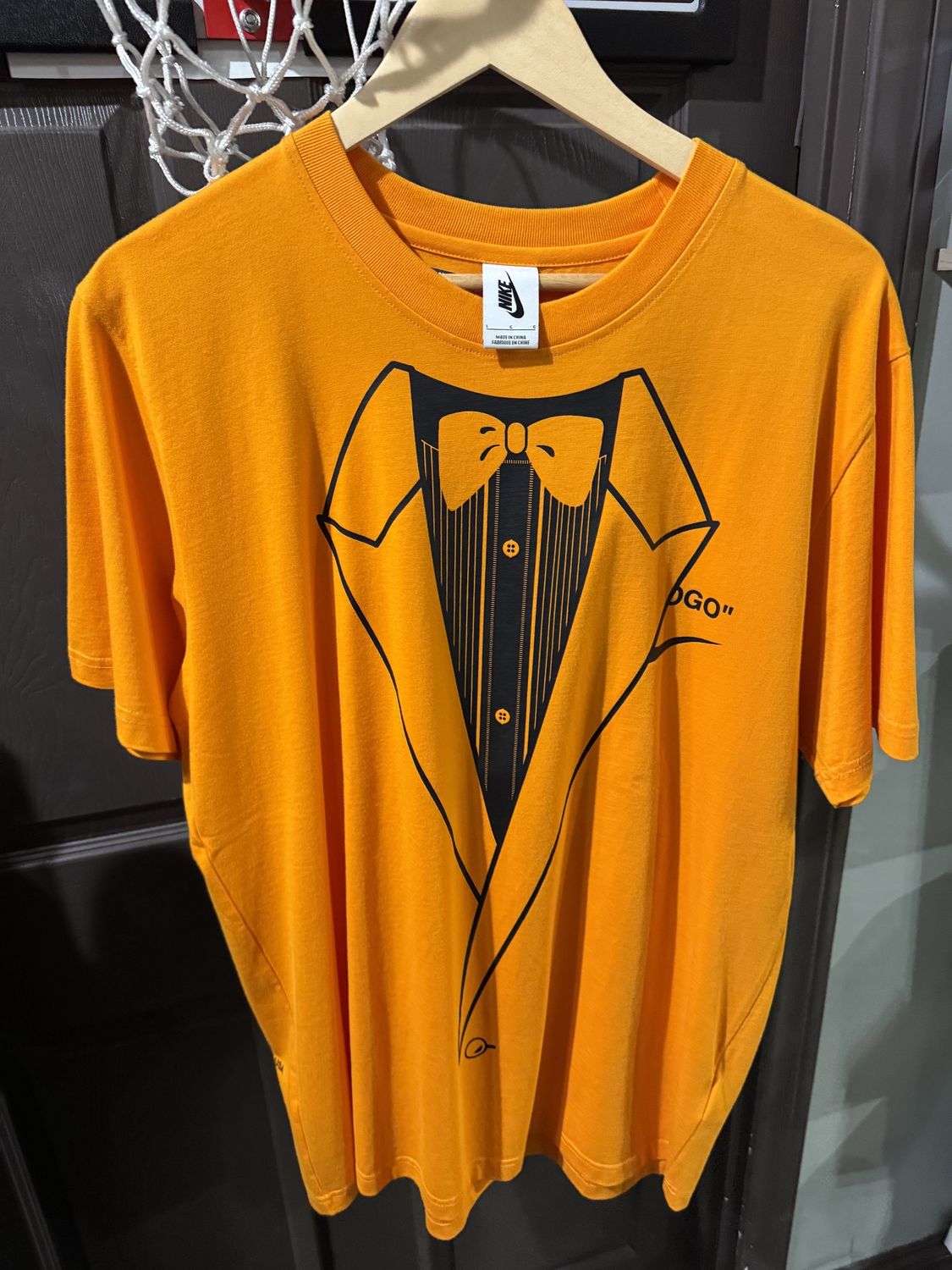 OFF-WHITE x Nike NRG A6 Tee Team Orange/Black / L - Pre Owned [3395], Clothing Size: L, Product Condition: Pre-Owned
