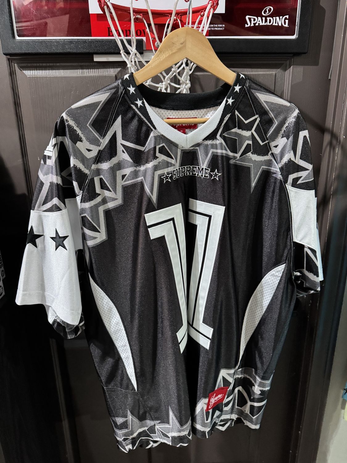 Supreme Stars Football Jersey Black / M - Brand New [6676], Clothing Size: M, Product Condition: Brand New
