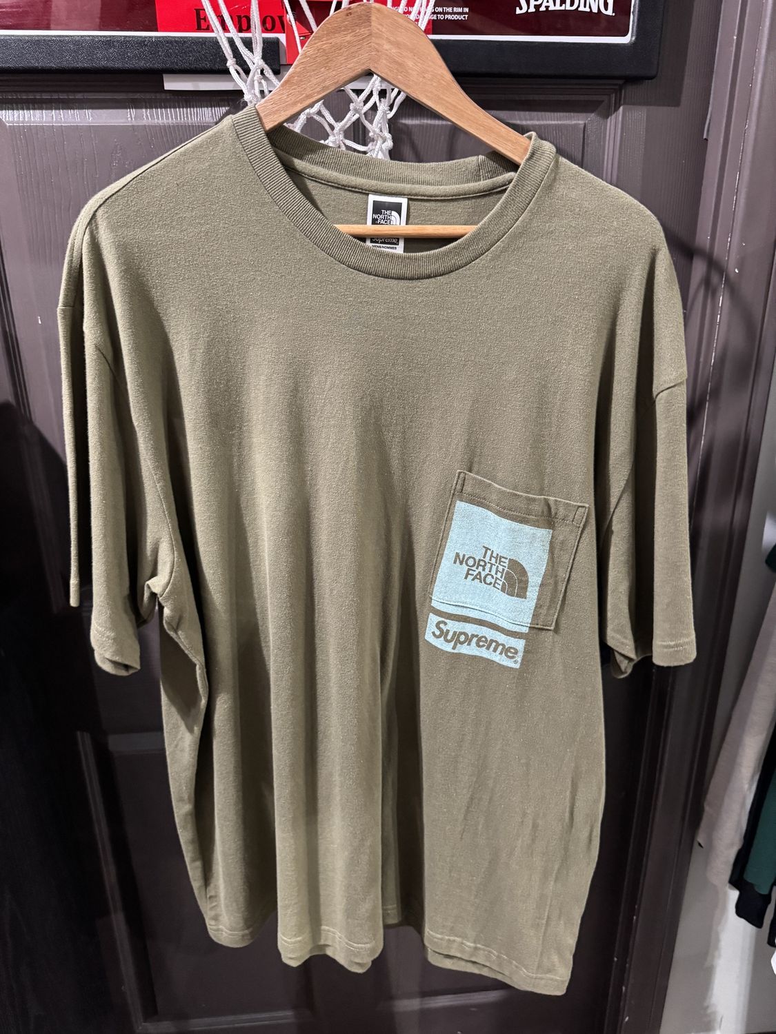 Supreme The North Face Printed Pocket Tee Olive / L - Brand New [2234], Clothing Size: L, Product Condition: Brand New