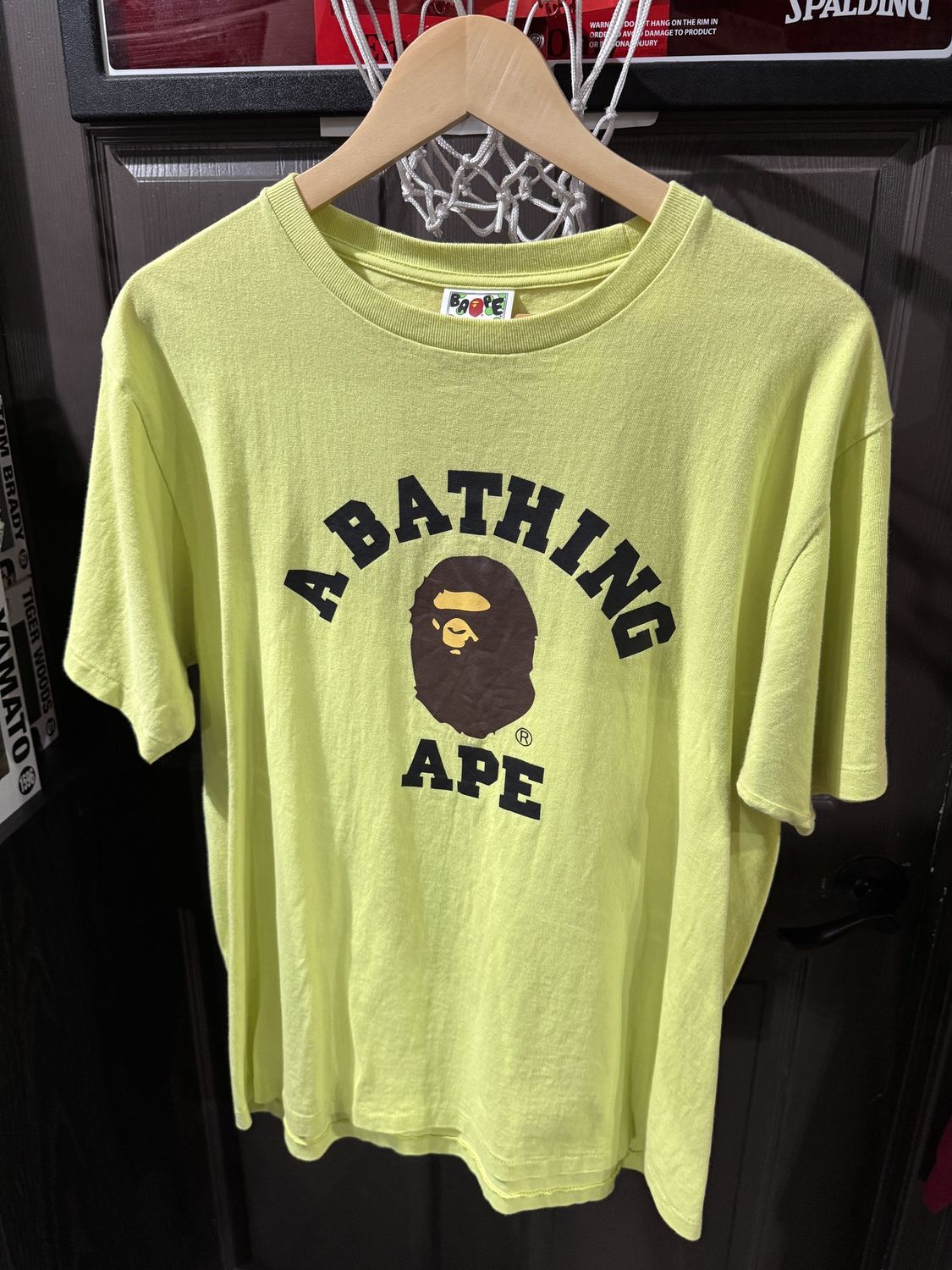 BAPE College Tee Green / L - Brand New [1156], Clothing Size: L, Product Condition: Brand New