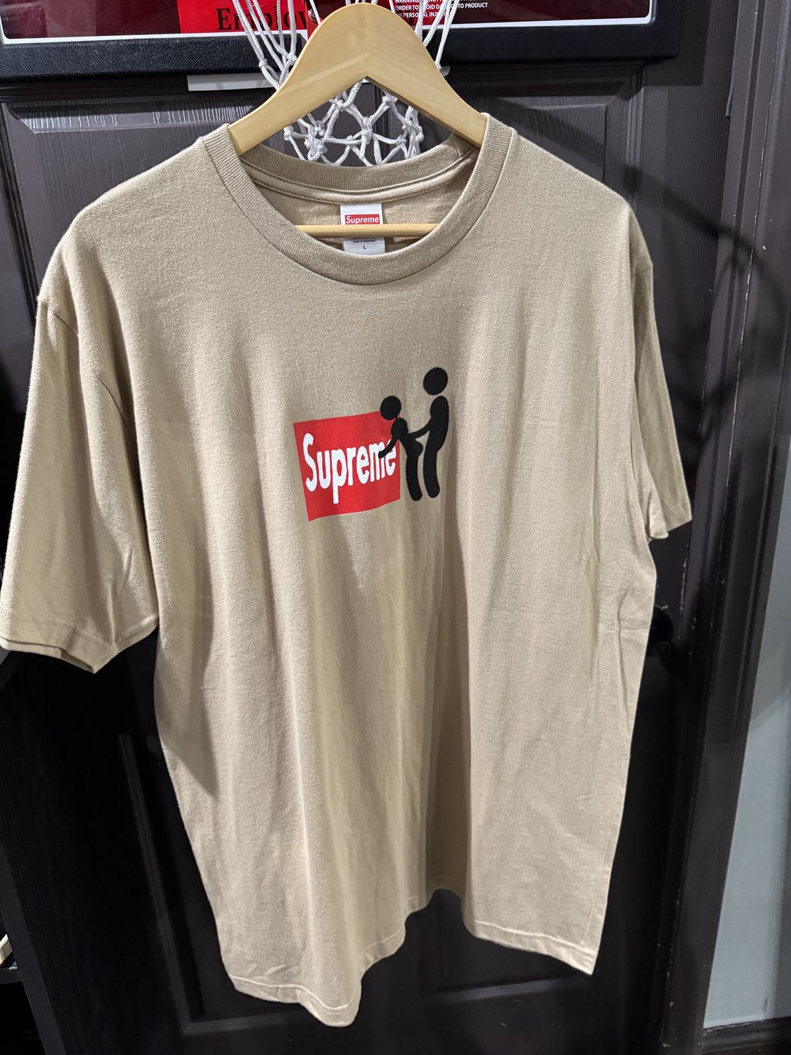 Supreme Stick Tee Khaki / L - Brand New [4455], Clothing Size: L, Product Condition: Brand New