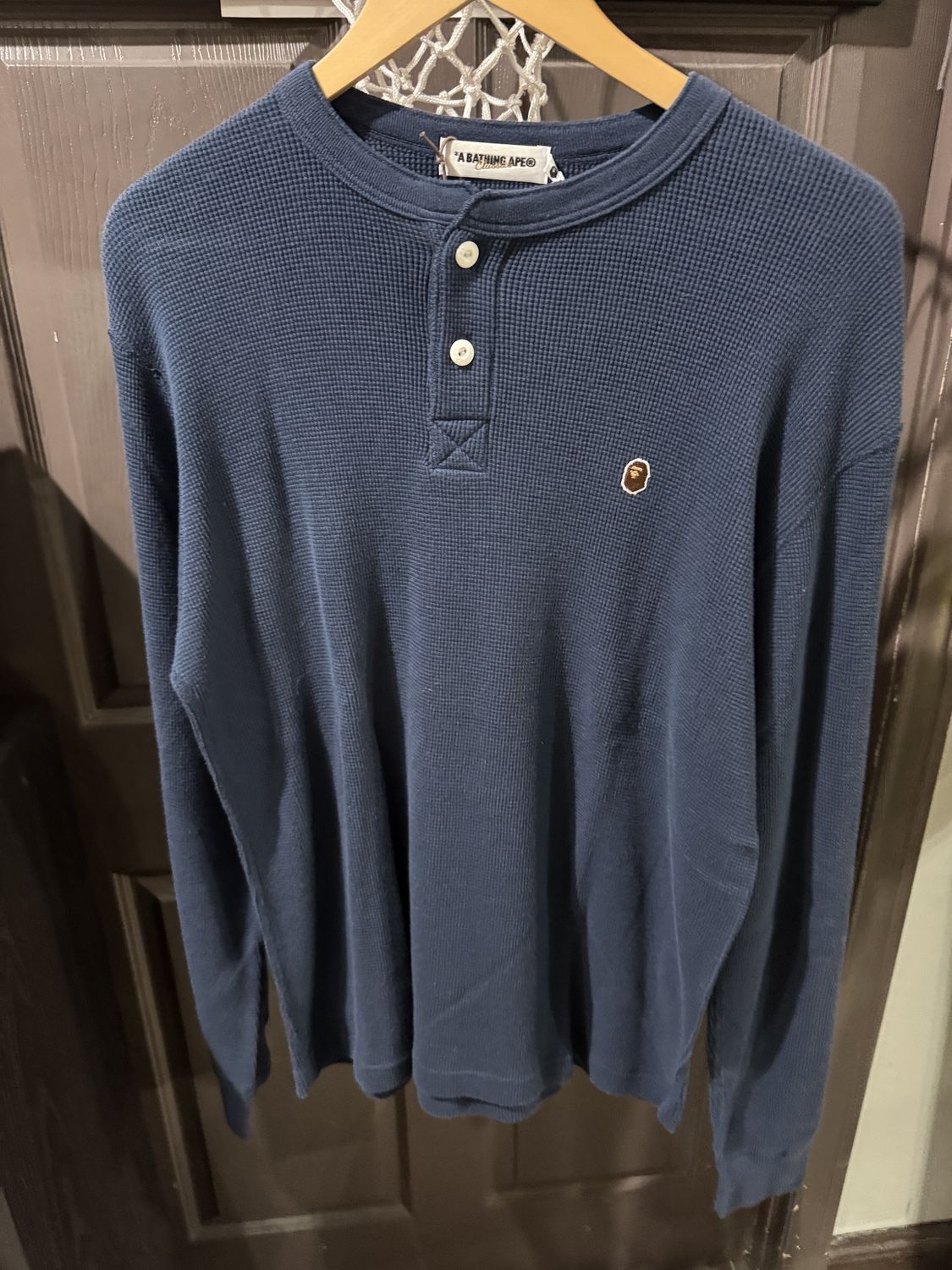 BAPE Thermal Long Sleeve Navy / L - Brand New [0094], Clothing Size: L, Product Condition: Brand New