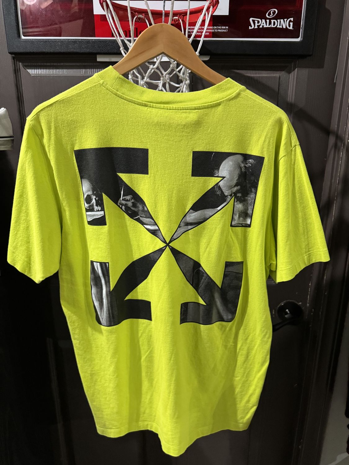 OFF-WHITE Caravaggio Arrow Slim T-Shirt / L - Pre Owned [3465}, Clothing Size: L, Product Condition: Pre-Owned