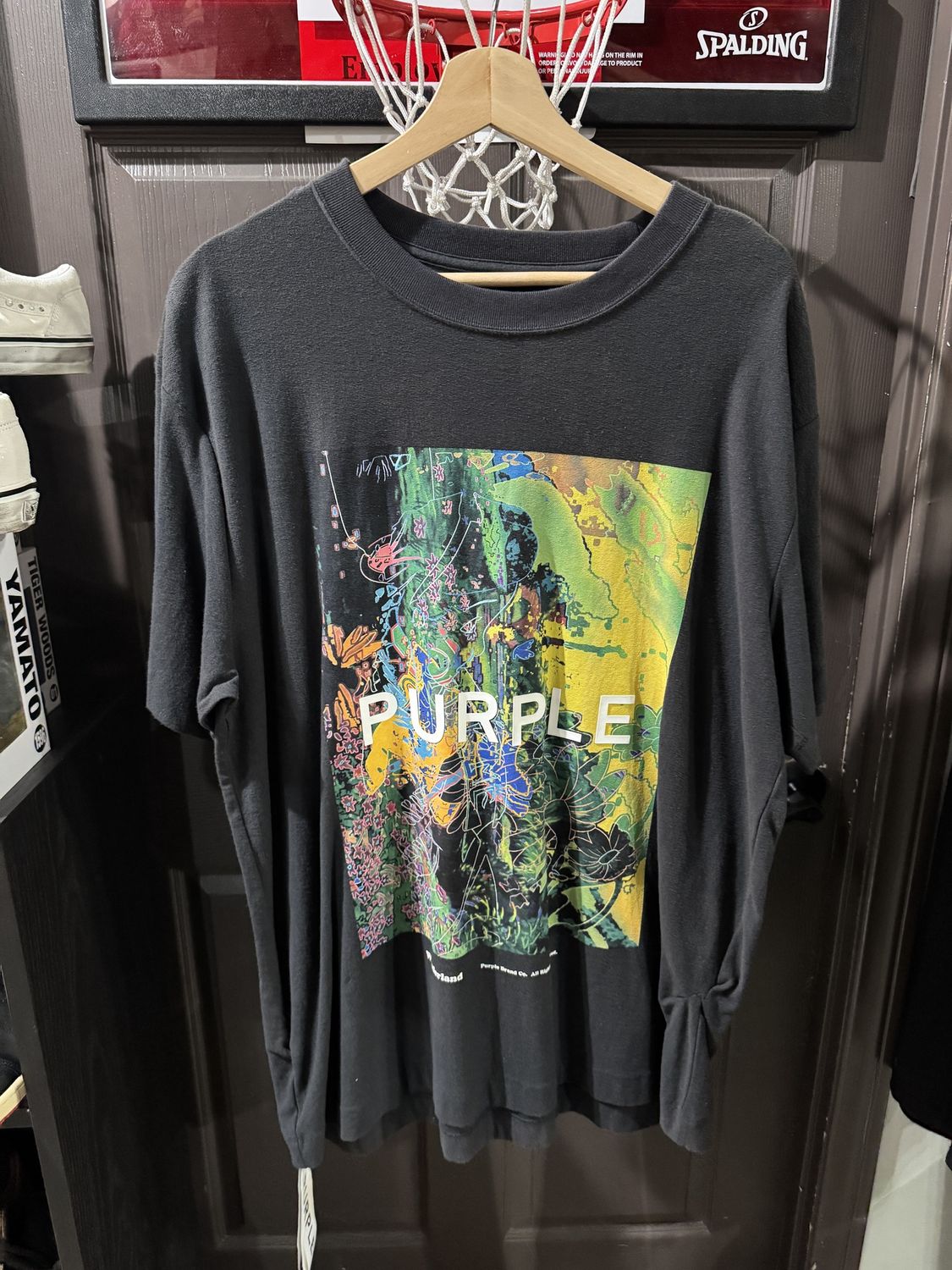 Purple Brand Abstract Flowers Graph T-Shirt / L - Brand New [4667], Clothing Size: L, Product Condition: Brand New
