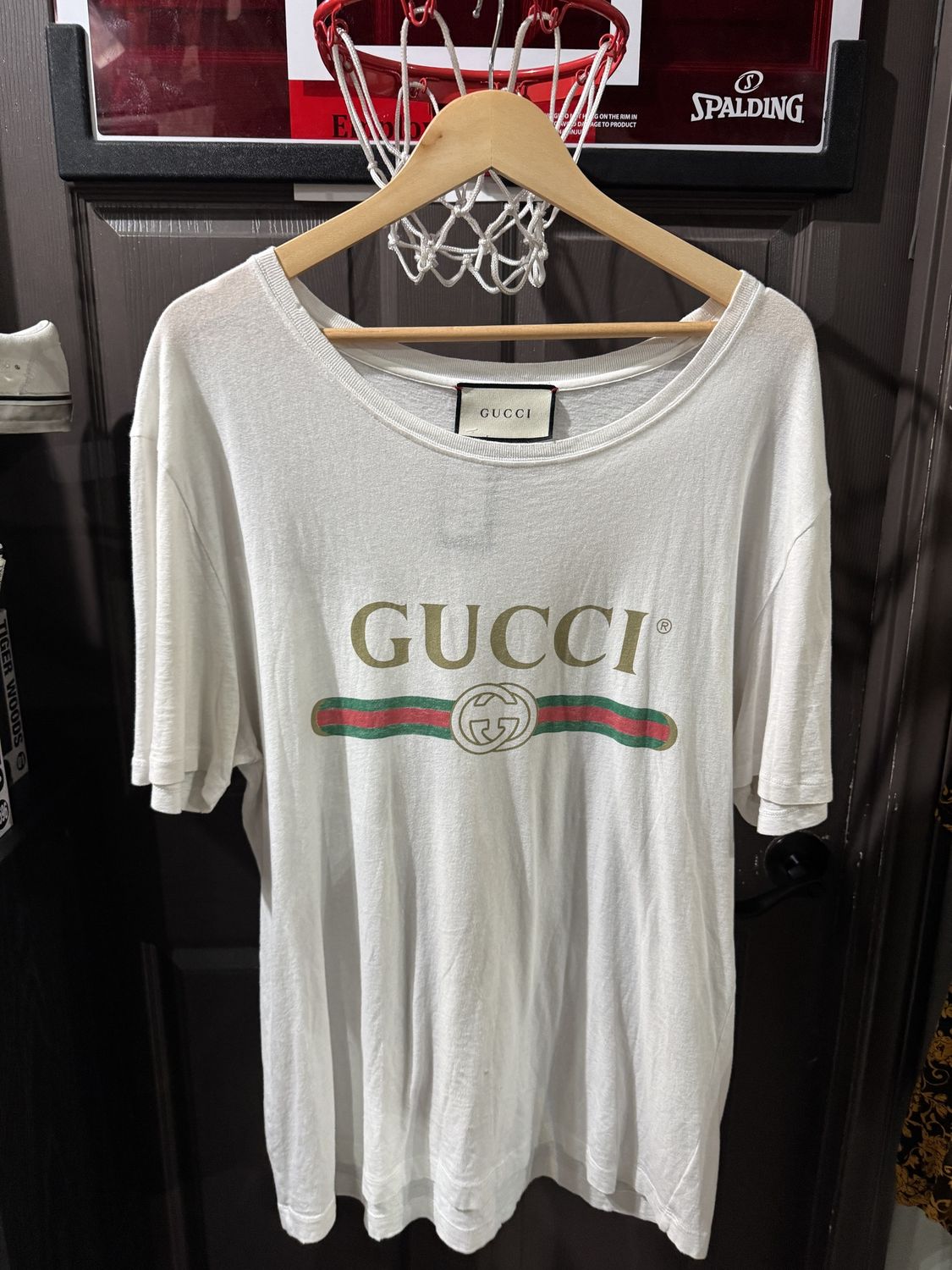 Gucci Oversized T Shirt White Classic Logo / M - Pre Owned [2345], Clothing Size: M, Product Condition: Pre-Owned