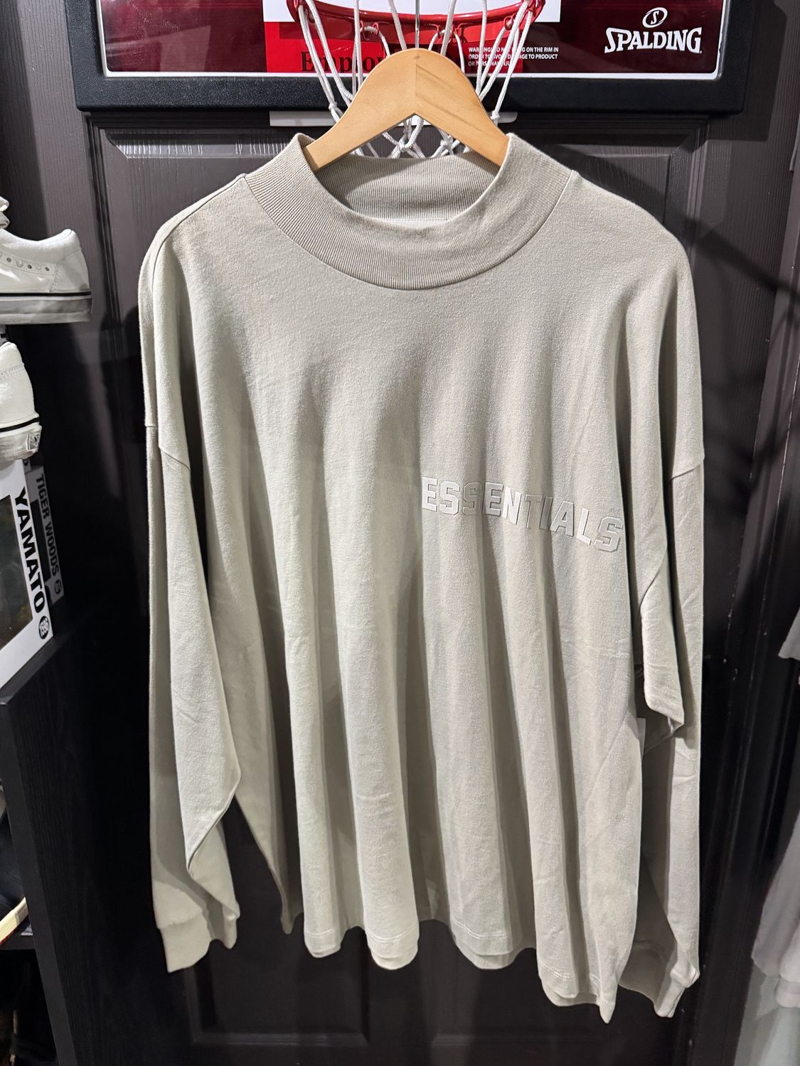 Essentials Long Sleeve Tan Big Logo / L - Brand New [3566], Clothing Size: L, Product Condition: Brand New