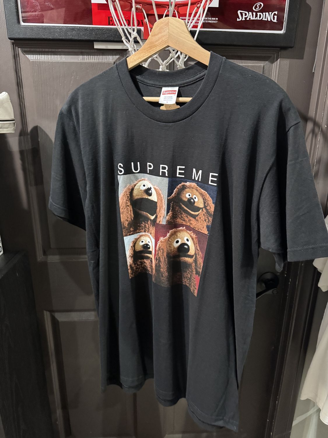 Supreme Rowlf Tee Black / L - Pre Owned [4585], Clothing Size: L, Product Condition: Pre-Owned