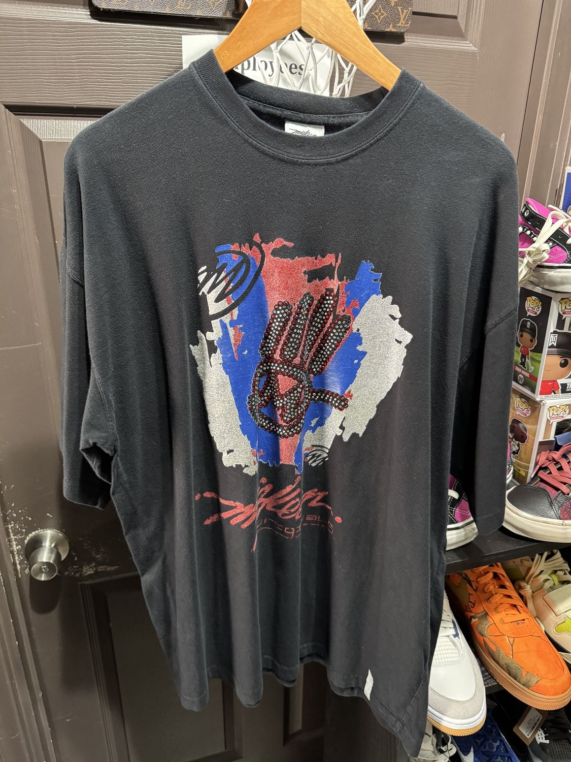 Y2K Mizkeen Originals Graph Tee / XL - Pre Owned [6002], Clothing Size: XL, Product Condition: Pre-Owned