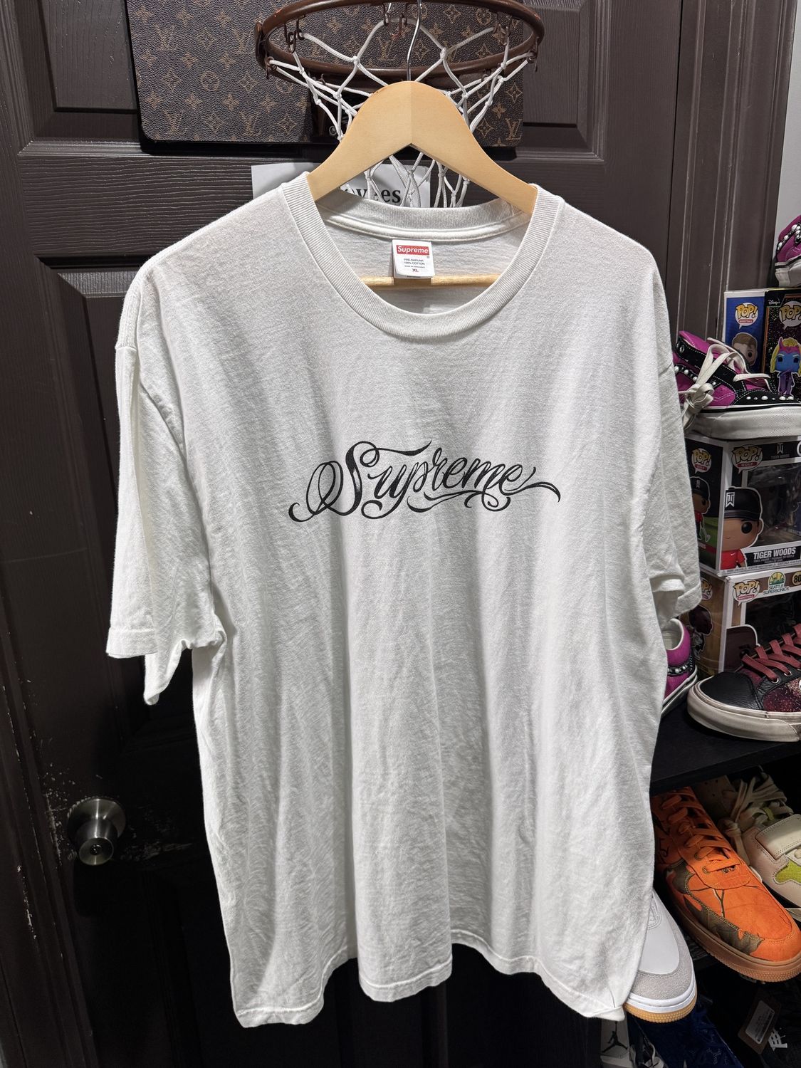 Supreme Smoke Tee White / XL - Pre Owned [5596], Clothing Size: XL, Product Condition: Pre-Owned