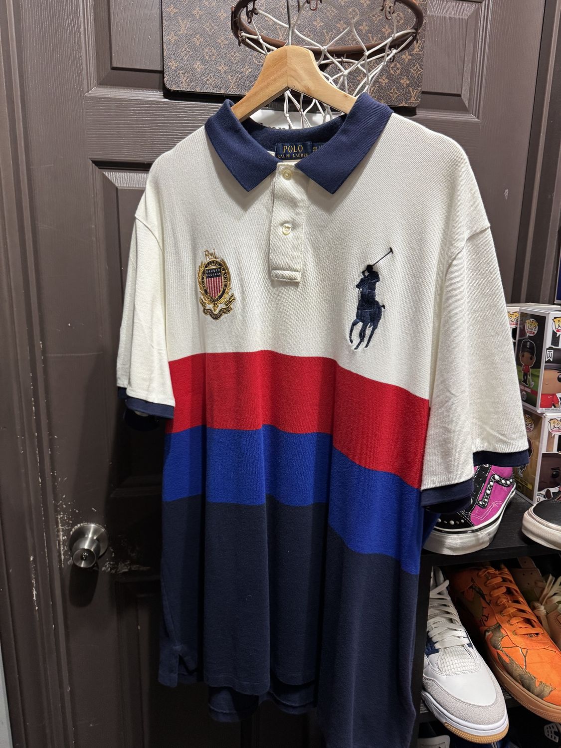 Polo Ralph Lauren Mens RWB Color Block Big Pony Polo Shirt / XXL - Brand New [7295], Clothing Size: XXL, Product Condition: Brand New