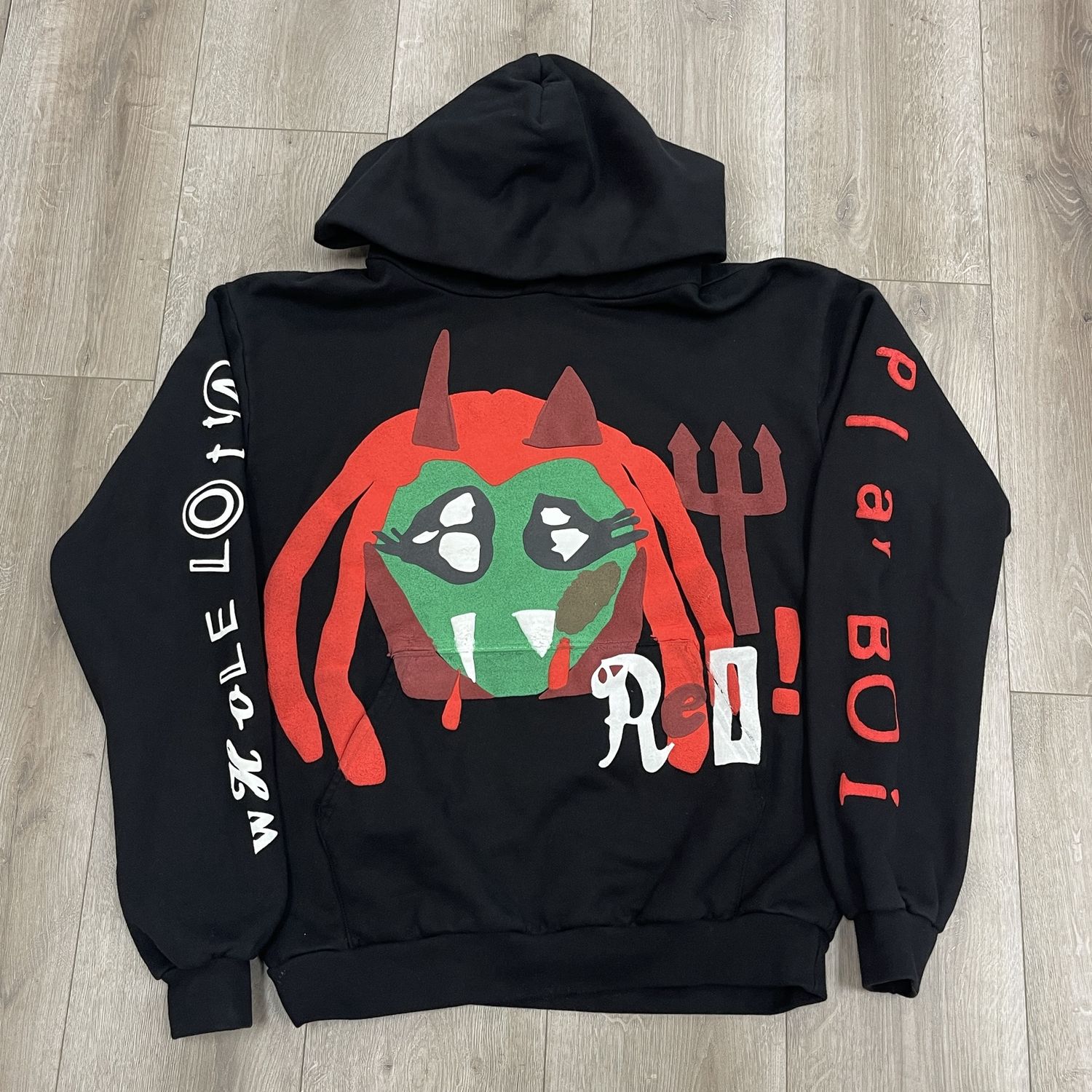 Playboi Carti x CPFM 4 WLR King Vamp Hoodie Black - Pre-Owned, Clothing Size: L, Product Condition: Pre-Owned
