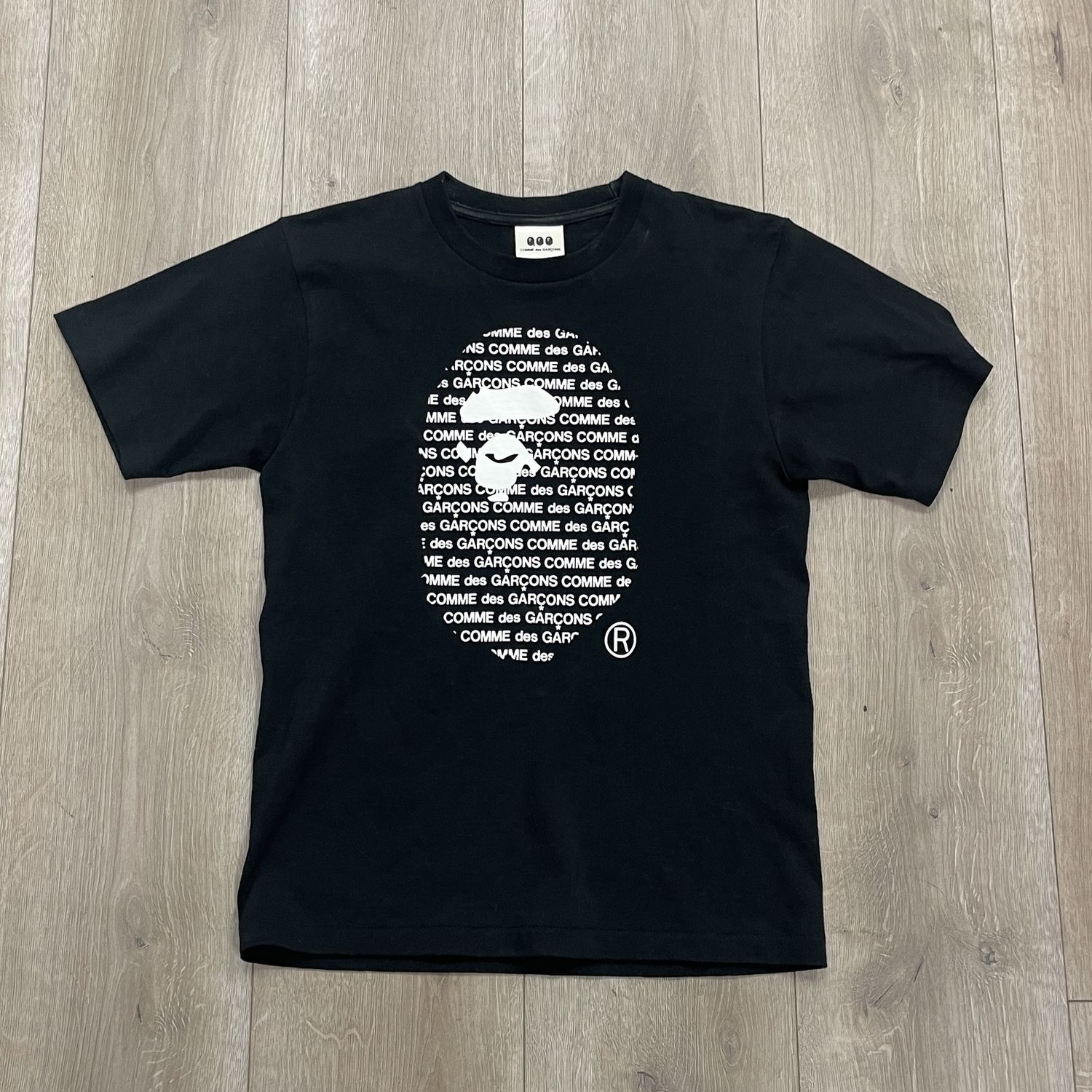 BAPE X CDG Osaka #2 Tee Black - Pre-Owned, Clothing Size: S, Product Condition: Pre-Owned