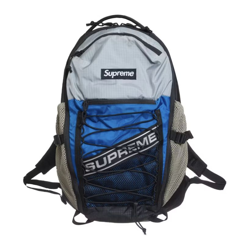 Supreme Logo Backpack Blue - New