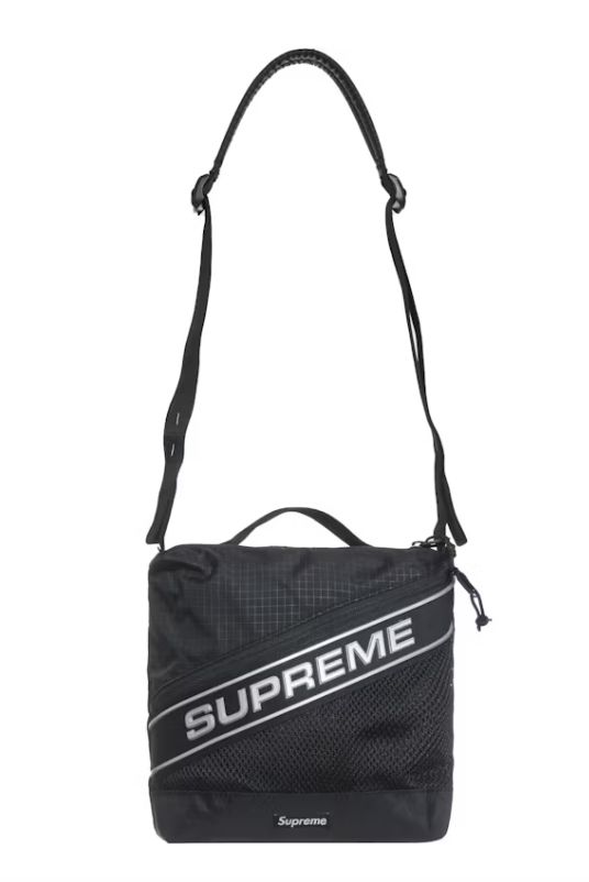 Supreme Logo Shoulder Bag Black - New