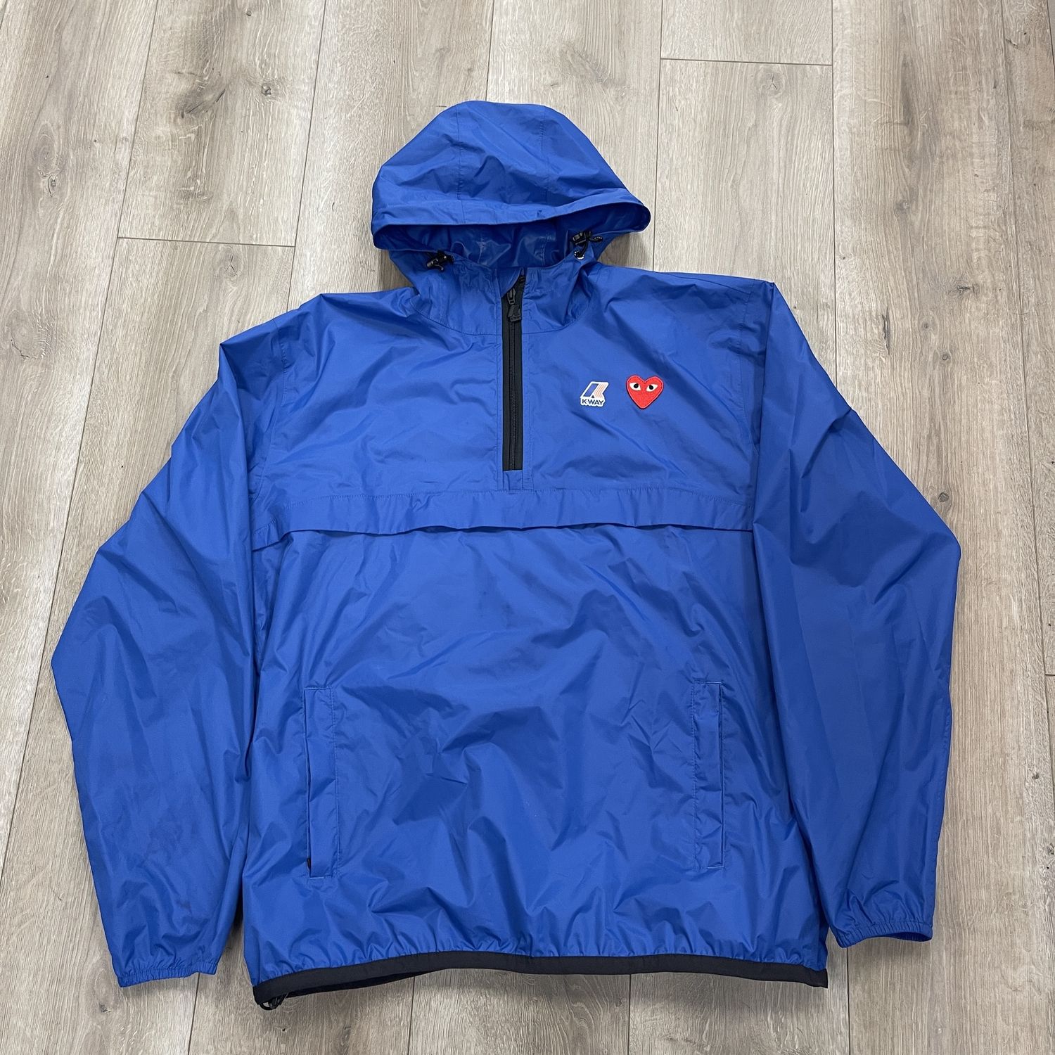 Comme Des Garcons x K-Way Windbreaker - Pre-Owned, Clothing Size: XL, Product Condition: Pre-Owned