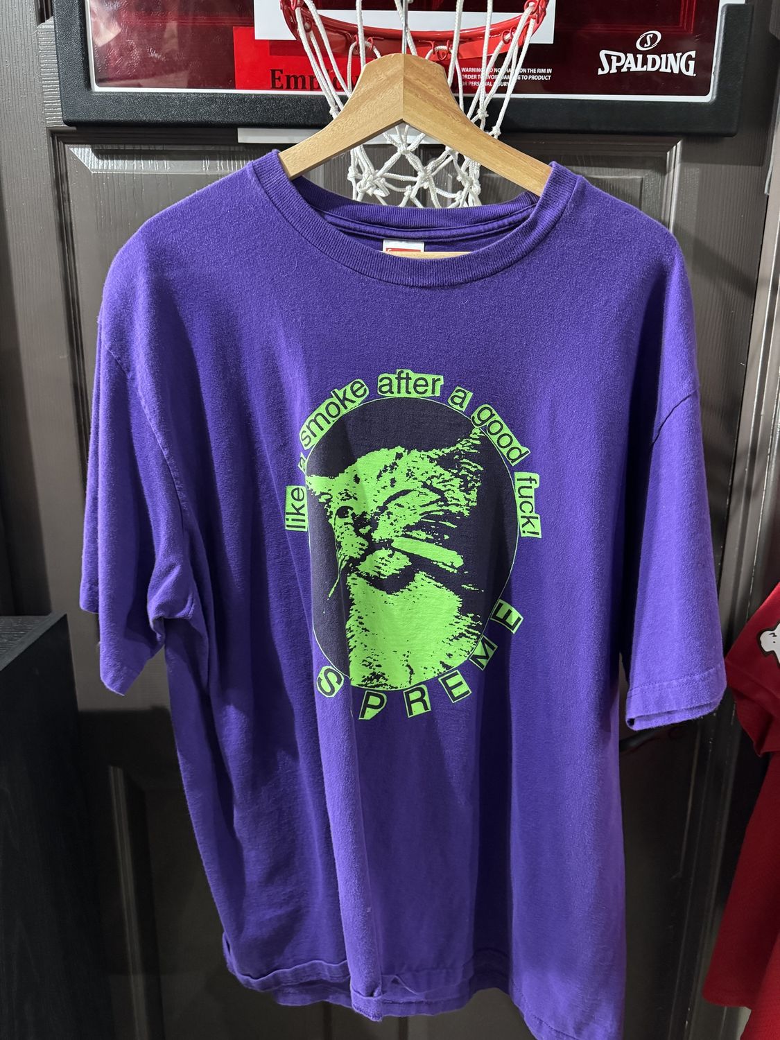Supreme Smoke Tee Purple / XL - Pre Owned [3656], Clothing Size: XL, Product Condition: Pre-Owned