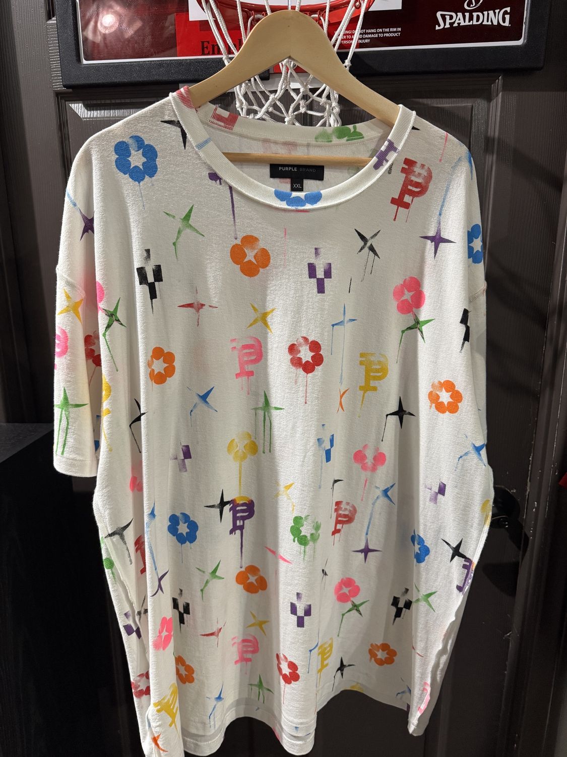 Purple Brand Textured Inside Out Tee Off White / XXL - Brand New [5684], Clothing Color: XXL, Product Condition: Brand New