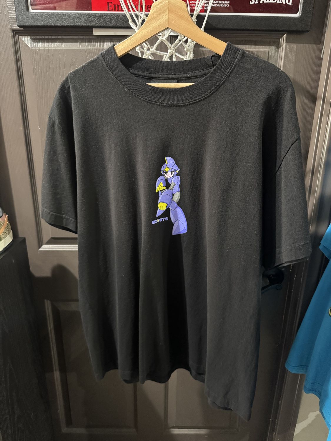 Ecosys LA Anime Space Boy Tee Short Sleeve Black / XL - Pre Owned [1366], Clothing Size: XL, Product Condition: Pre-Owned