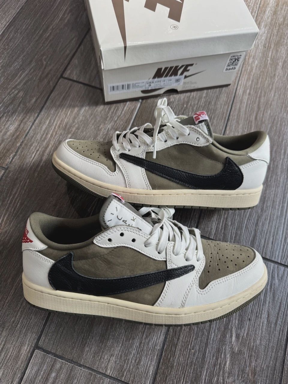 Air Jordan 1 Retro Low Original SP Travis Scott Medium Olive • Pre-Owned [5156]