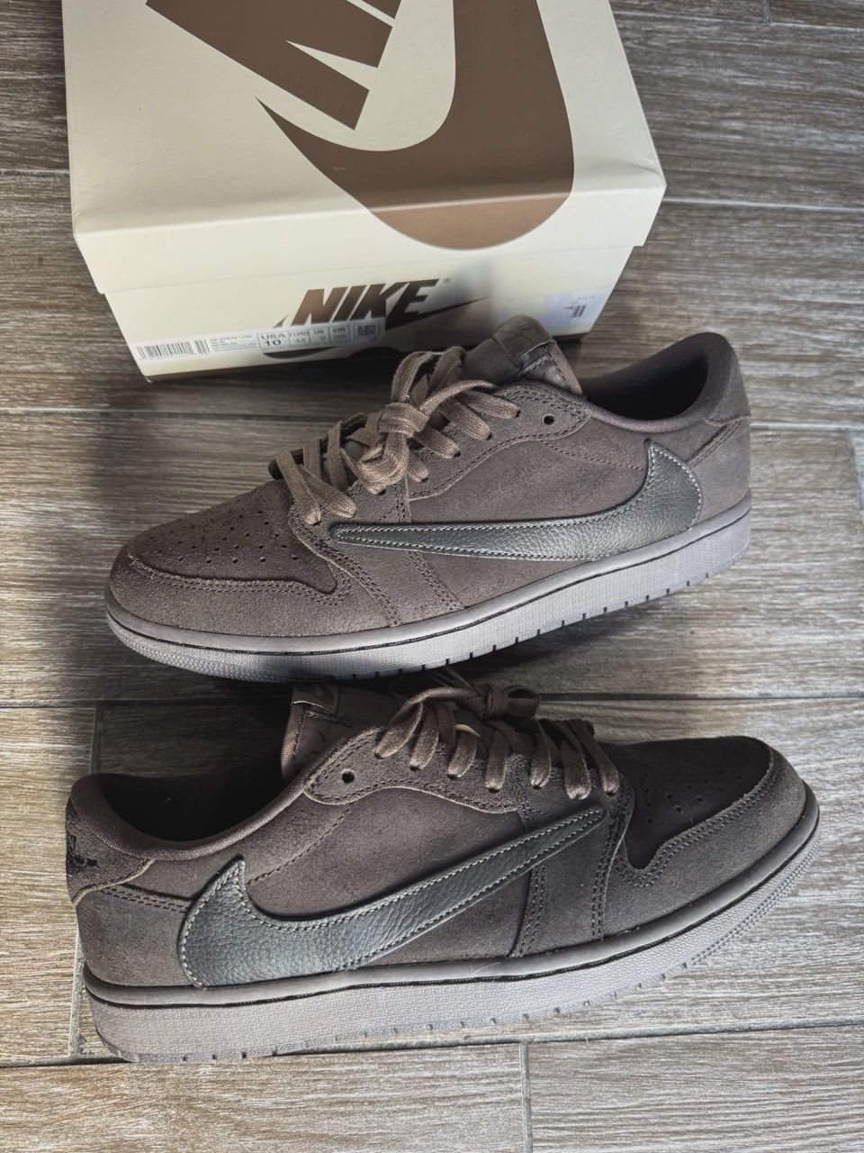 Air Jordan 1 Retro Low Original SP Travis Scott Velvet Brown • Pre-Owned [7521]