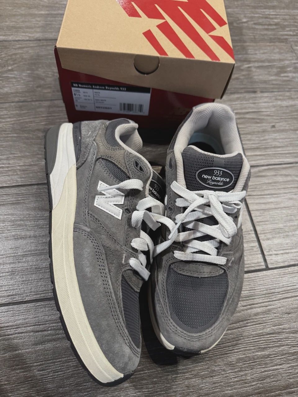New Balance Numeric 933 Andrew Reynolds Grey • Pre-Owned [8788]