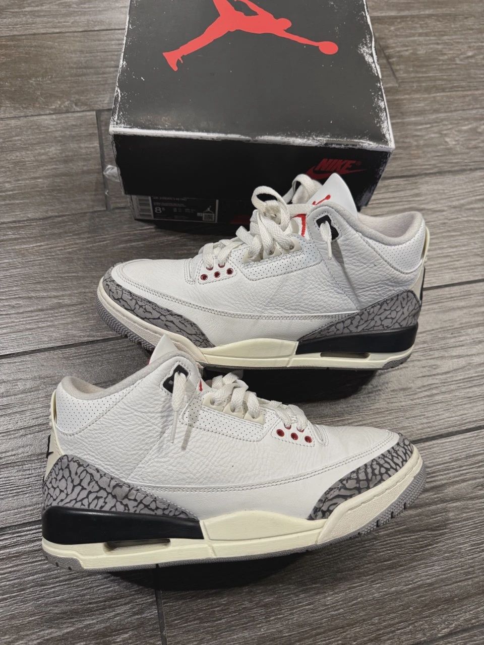 Air Jordan 3 Retro White Cement Reimagined • Pre-Owned [7320]