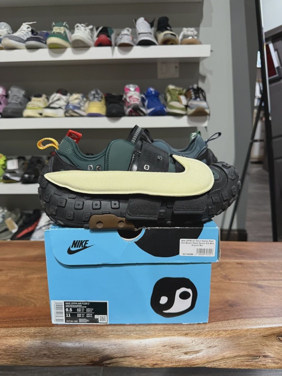 Nike CPFM Air Flea 2 Cactus Plant Flea Market Faded Spruce • Pre-Owned [3865]