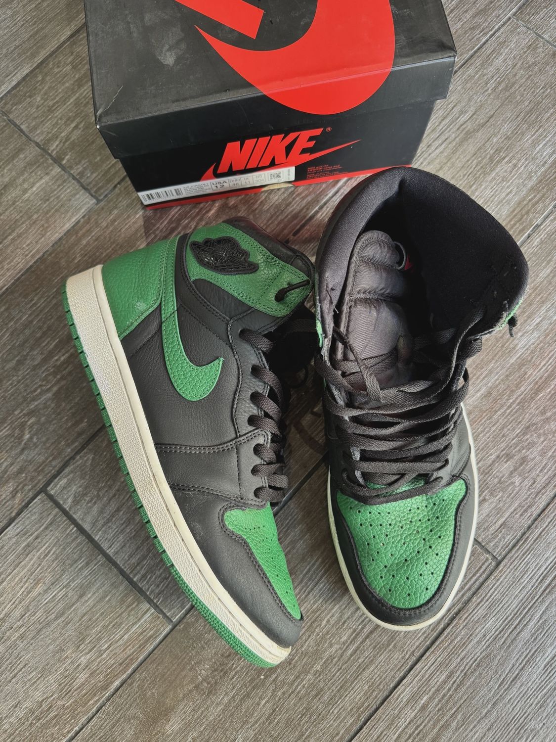 Air Jordan 1 Retro High Pine Green Black • Pre-Owned [5977]