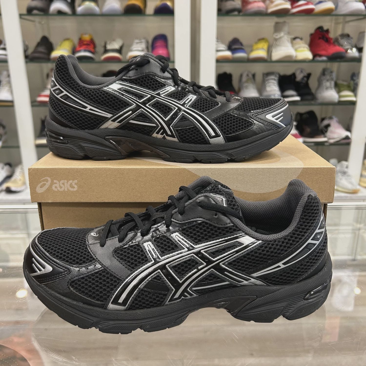 ASICS Gel-1130 Black Pure Silver • Pre-Owned [0427]