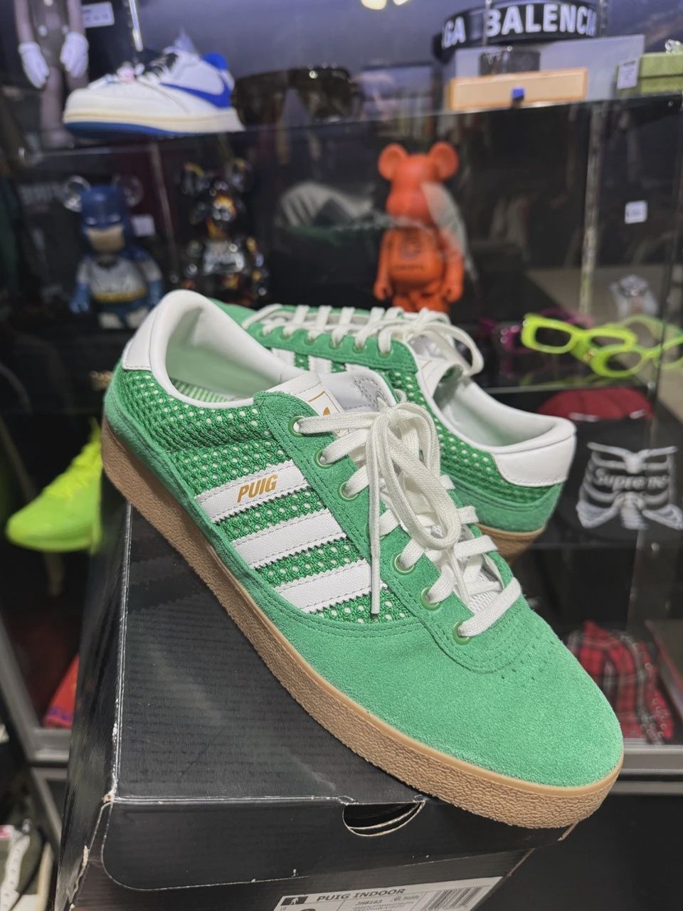 adidas Puig Indoor Green Cloud White • Pre-Owned [2904]