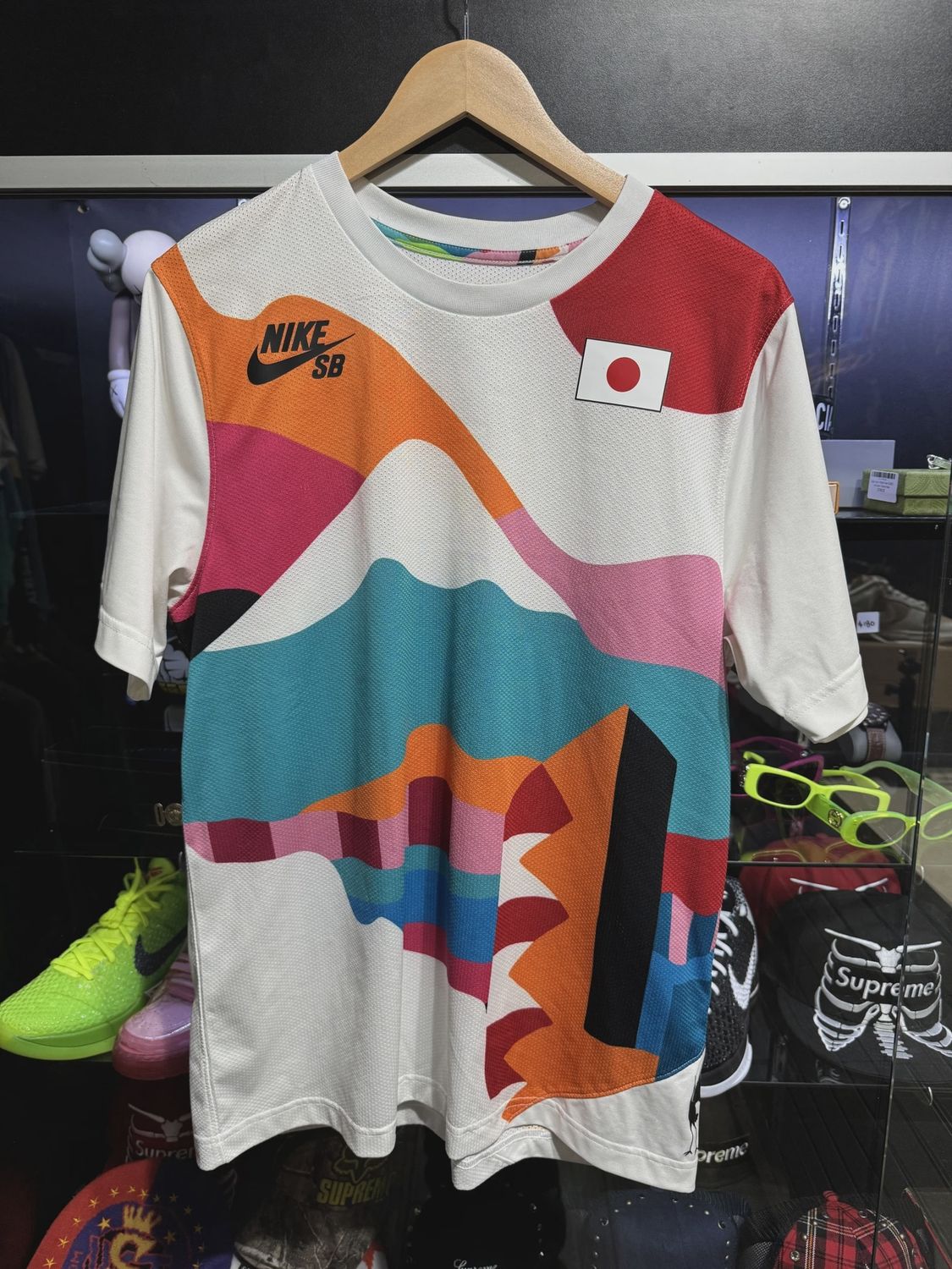 Nike SB  x Parra Japan Federation Kit Crew Jersey White/Black • Pre-Owned [2388]
