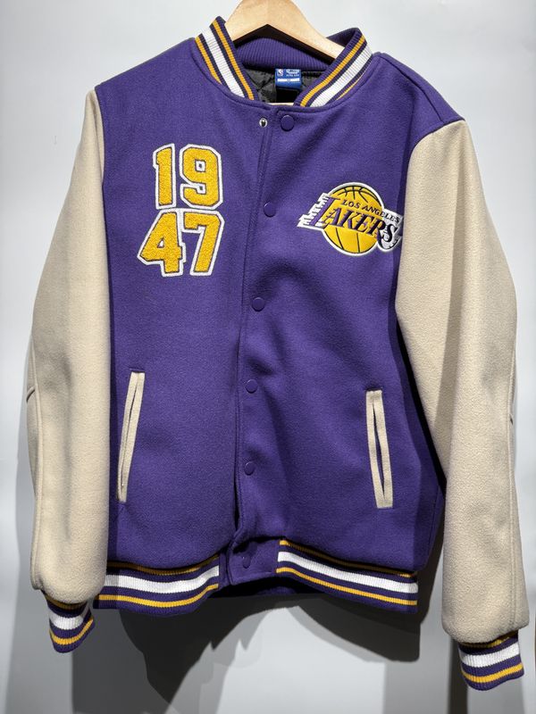 Ultra Game NBA Los Angeles Lakers Varsity Bomber Jacket