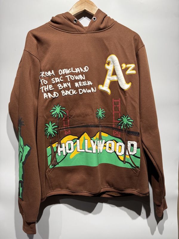 CALI TO NYC HOODIE - CHOCOLATE