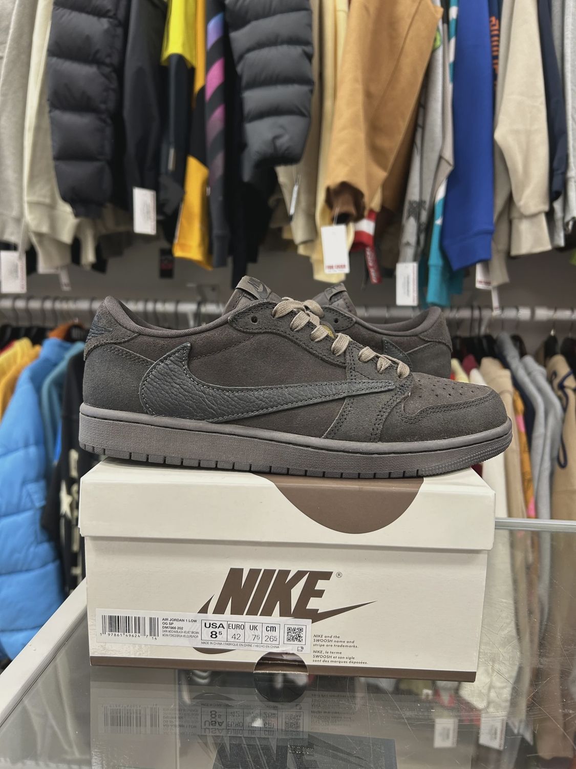 Air Jordan 1 Retro Low Original SP Travis Scott Velvet Brown • Pre-Owned [7007]