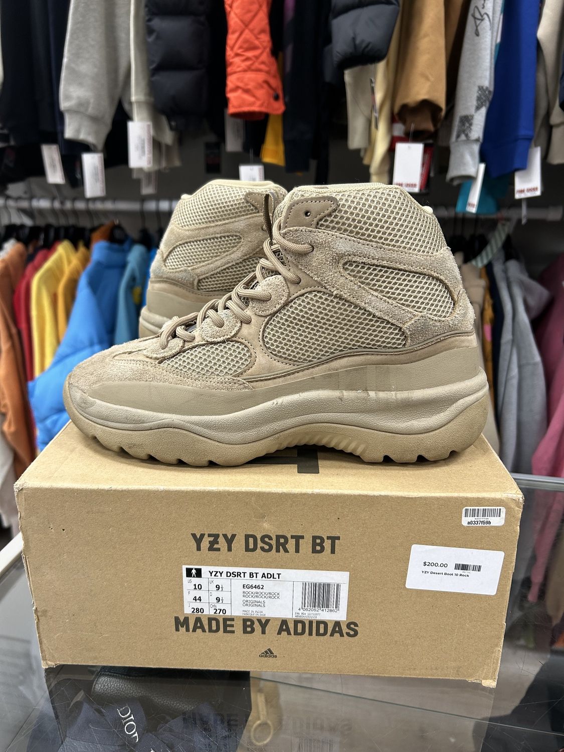 adidas Yeezy Desert Boot Rock • Pre-Owned, Product Condition: Pre-Owned, Shoe Size: US M 10