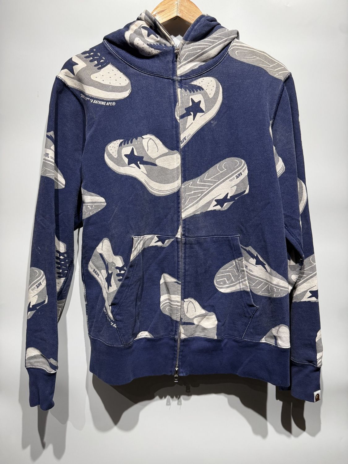 BAPE Random STA Full Zip Hoodie, Clothing Size: L, Product Condition: Pre-Owned