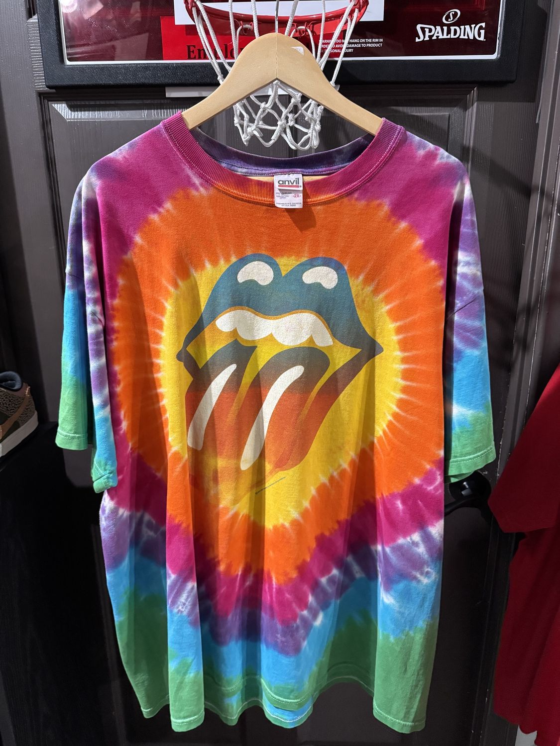Vintage Rolling Stones Tie Dye Rock Band, Clothing Size: 2XL, Product Condition: Pre-Owned