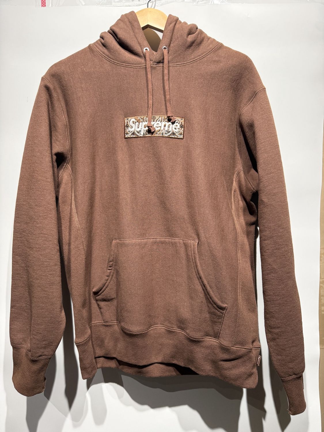 Supreme Bandana Box Logo Hooded Sweatshirt, Clothing Size: M, Product Condition: Excellent