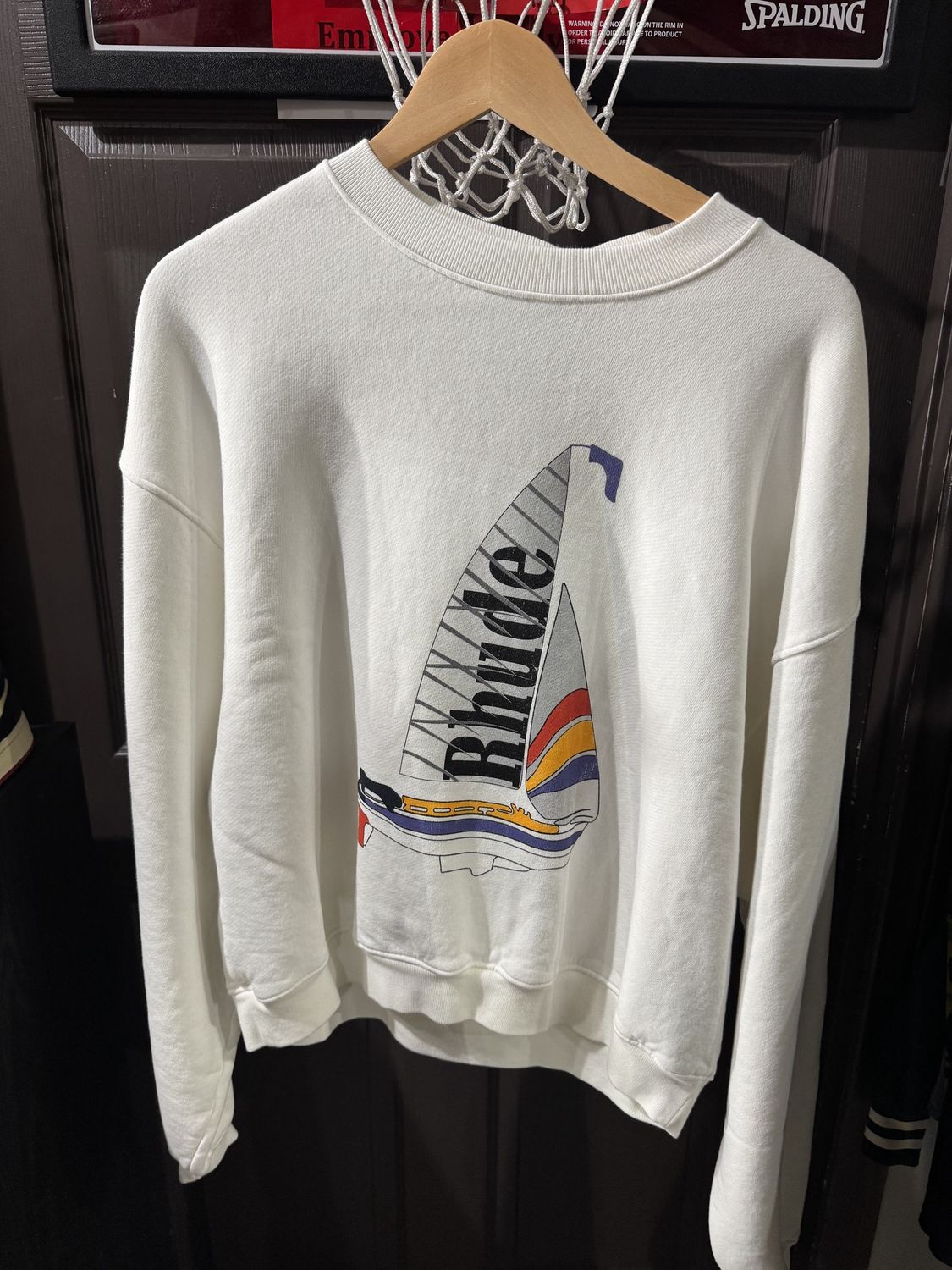 Rhude Sailboat Crewneck White / XS - Brand New [1226], Clothing Size: XS, Product Condition: Brand New
