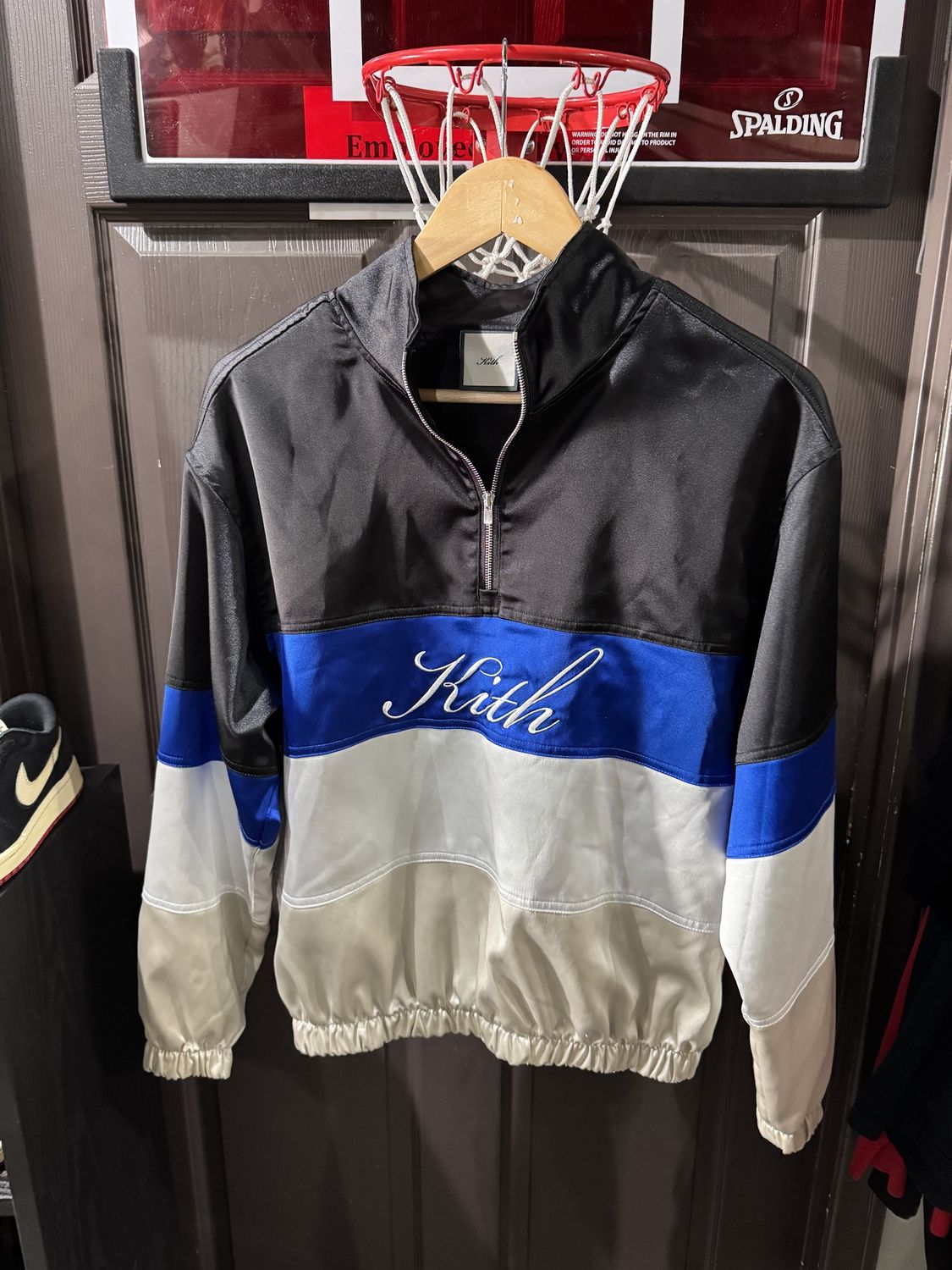 KITH 1/4 Zip Jacket Blue Black / XS - Pre Owned [1226], Clothing Size: XS, Product Condition: Pre-Owned