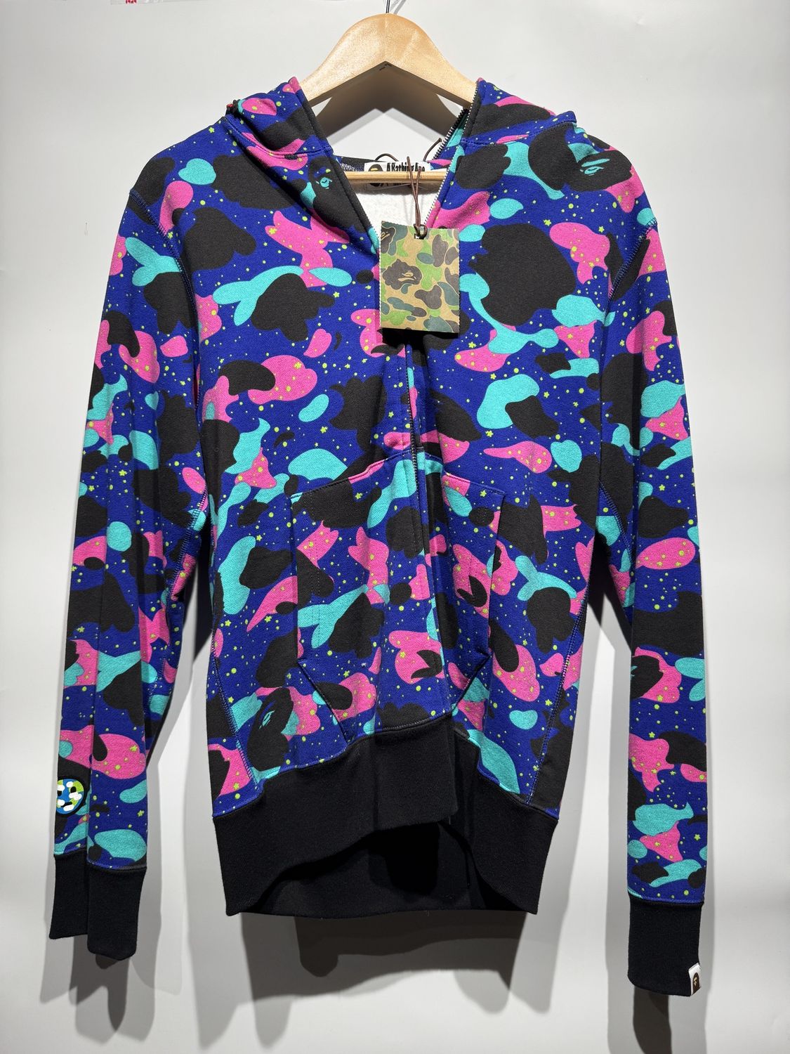 BAPE x Kid Cudi Shark Full Zip Hoodie Multi / M - Brand New [2524], Clothing Size: M, Product Condition: Brand New