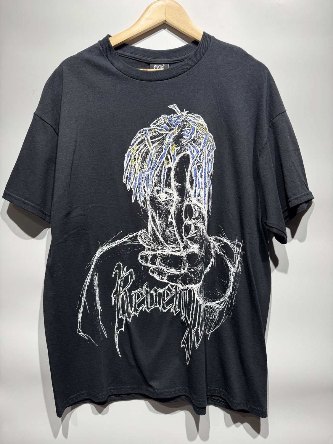 Revenge x Juice World Sketch T Shirt / XL - Pre Owned [1646], Clothing Size: XL, Product Condition: Pre-Owned