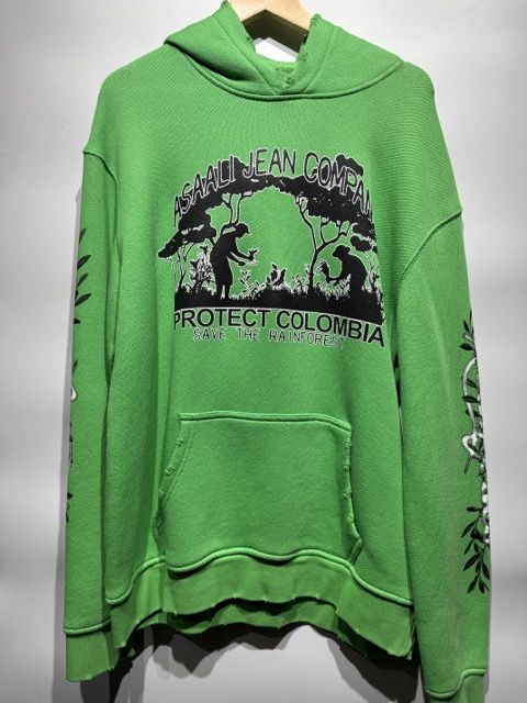 ASAALI Protect Colombia Green Hoodie / L - Pre Owned [8852], Clothing Size: L, Product Condition: Pre-Owned