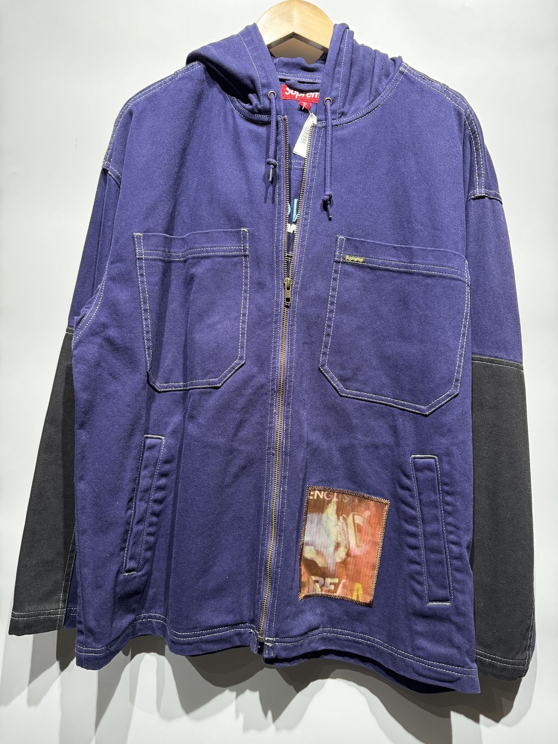 Supreme Mark Leckey Dream English Kid Hooded Jacket Navy / L - Brand New [9796], Clothing Size: L, Product Condition: Brand New