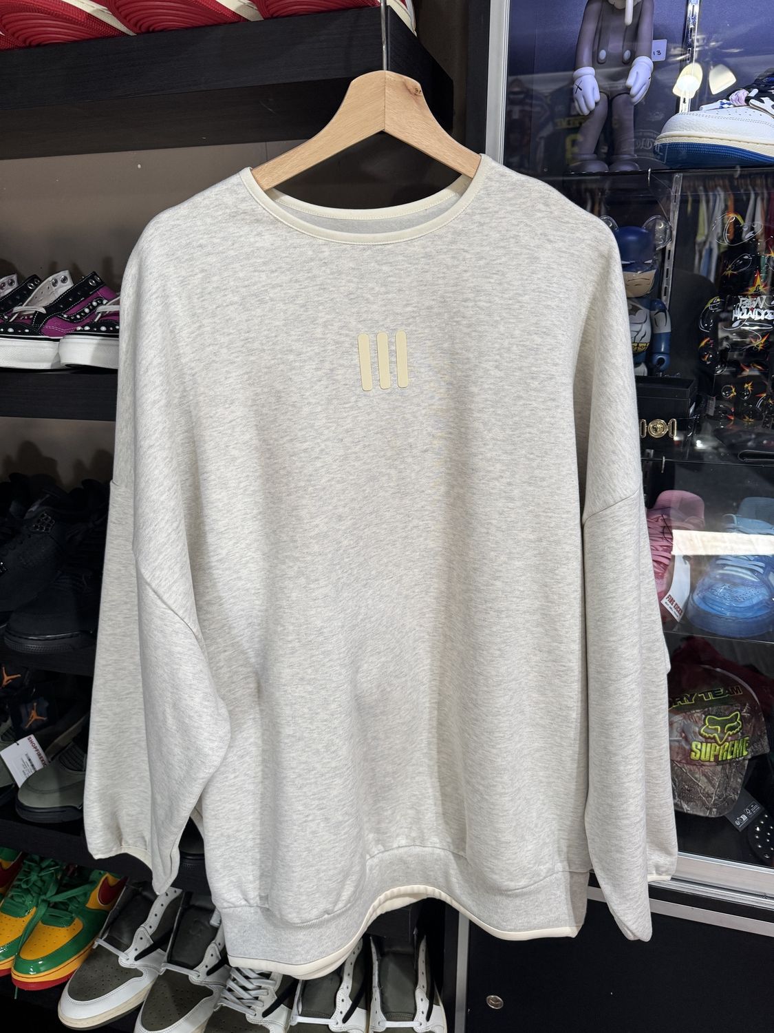 Adidas x Fear Of God Crewneck Cream / XL - Brand New [2349]