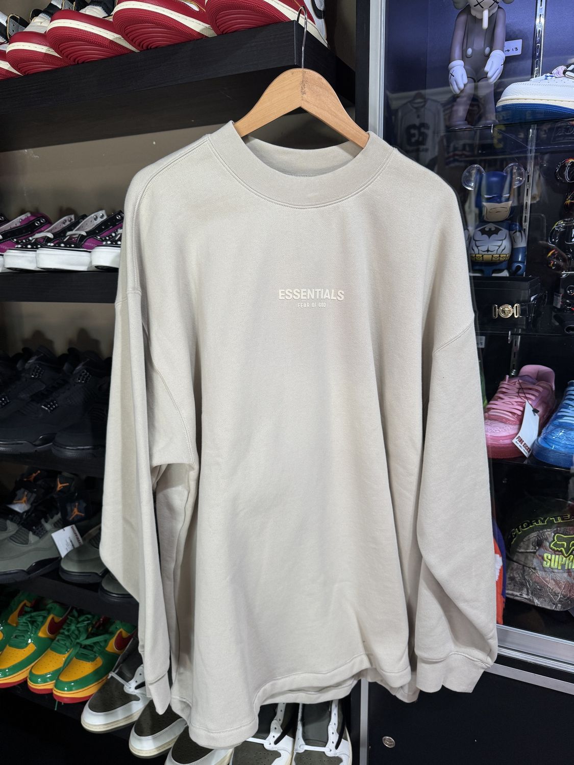 Essentials Classic Logo Crewneck Grey / L - Brand New [2394]