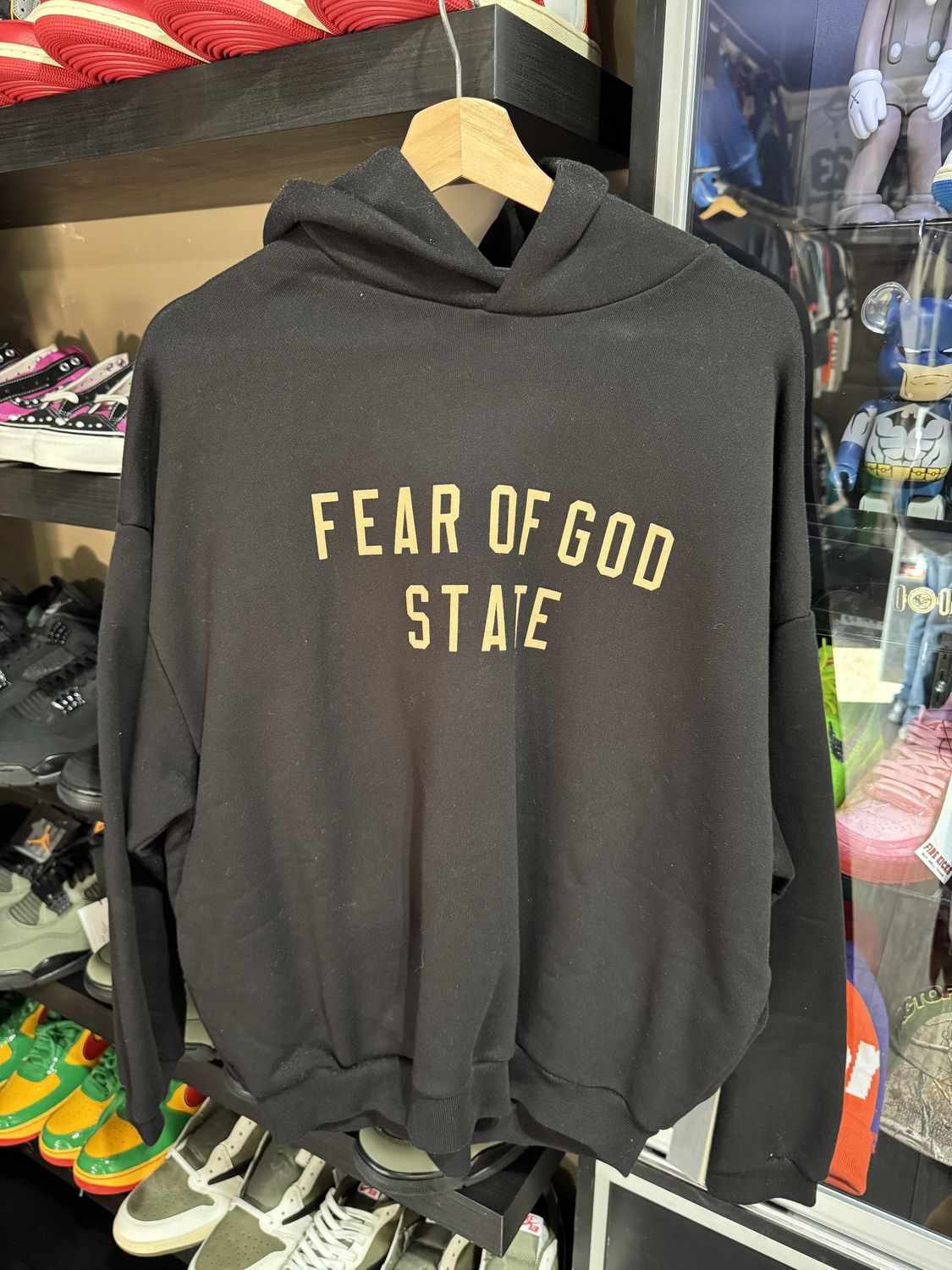 Fear of God State Hoodie Black / XS - Brand New [5583], Clothing Size: XS, Product Condition: Brand New