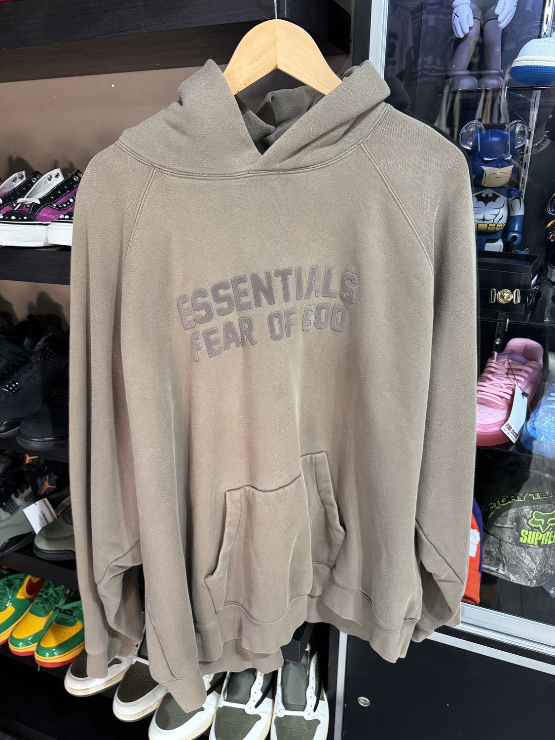 Fear of God Essentials Hoodie Wood / XXL - Pre Owned [5895]